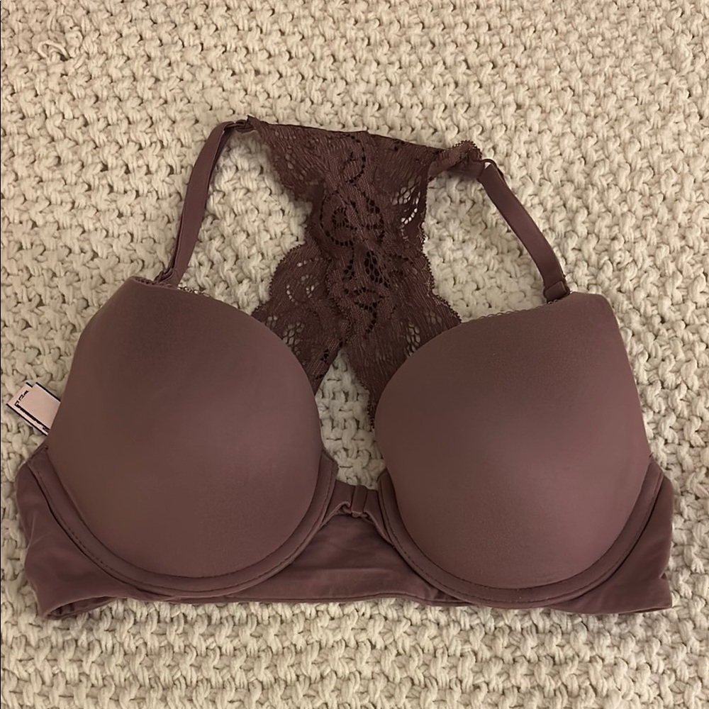 Victoria's Secret Lace Back Bra - Purple